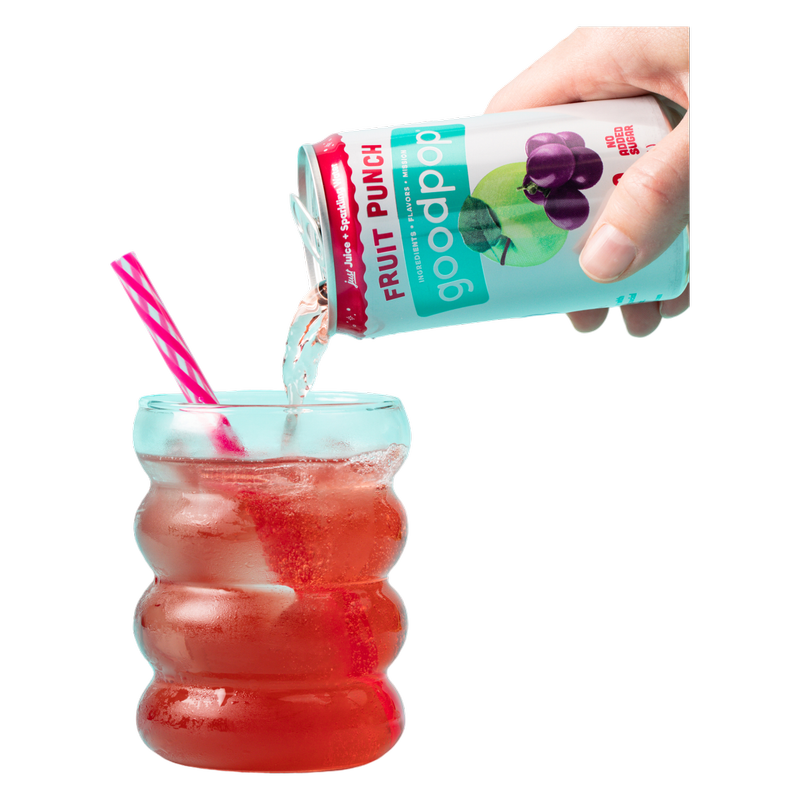 GoodPop Fruit Punch Juice & Bubbly Water Mini Cans 6pk
