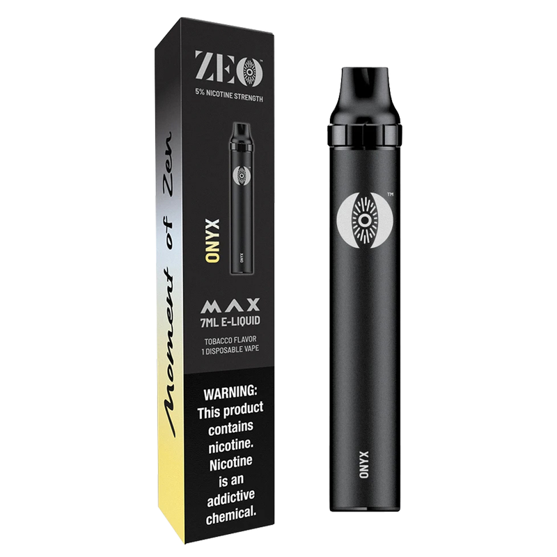 ZEO MAX Onyx Tobacco, Disposable Vape 7ml 5% Nicotine