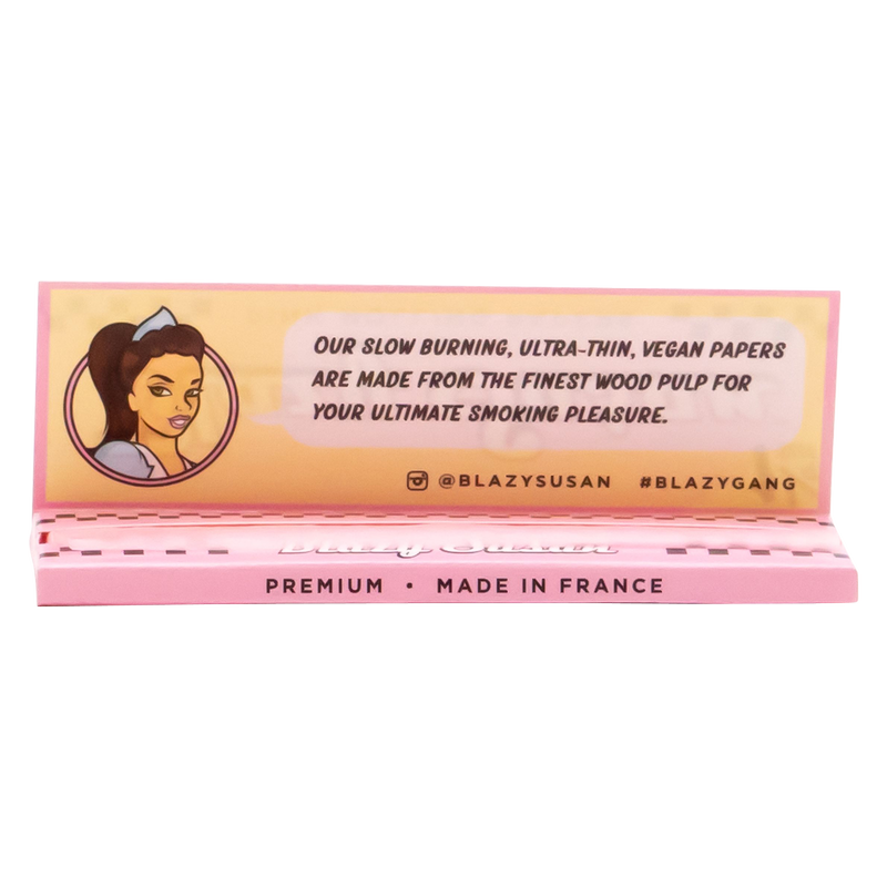 Blazy Susan 1-1/4" Pink Rolling Papers