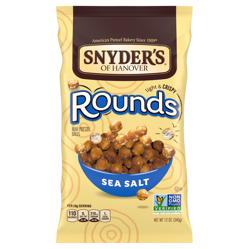 Snyder's Sea Salt Pretzel Rounds 12oz