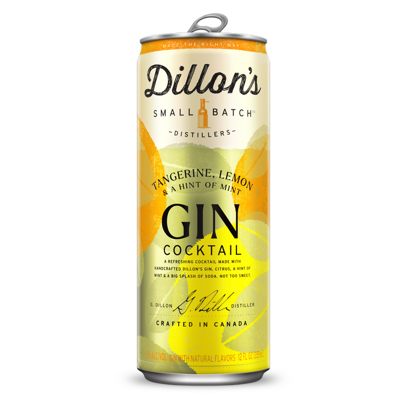 Dillon's Tangerine, Lemon, and Mint Gin Cocktail 5% ABV