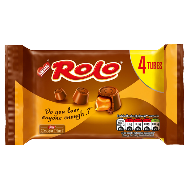 Rolo Milk Chocolate & Caramel Multipack, 4 x 41.6g