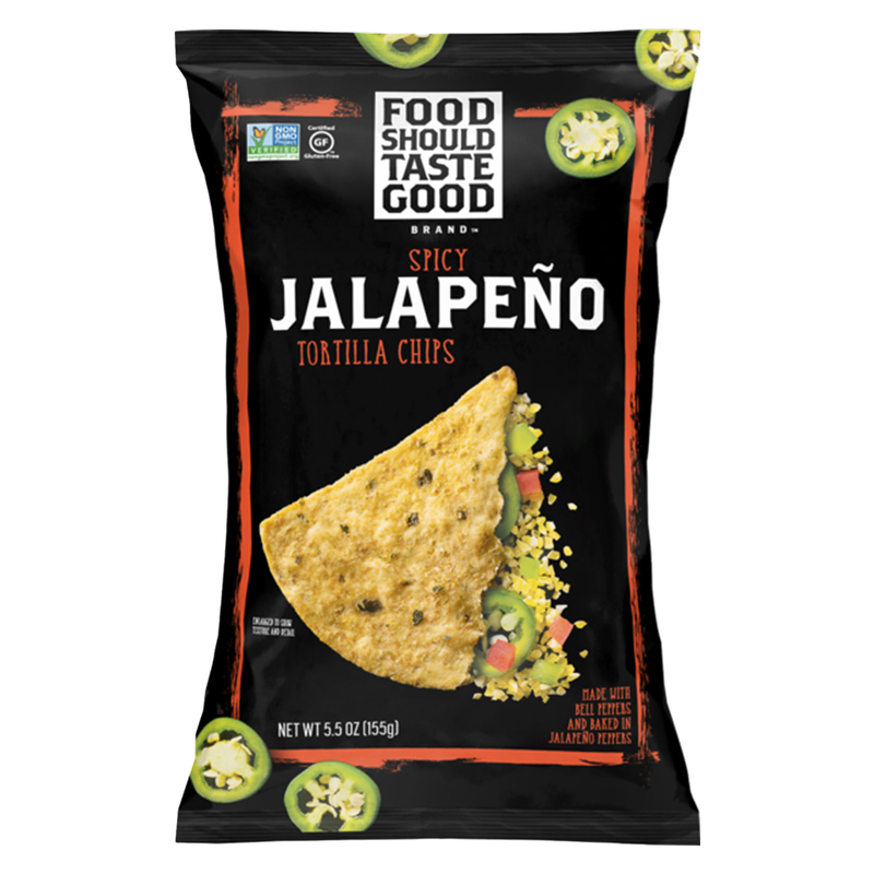 Food Should Taste Good Spicy Jalapeno Tortilla Chips 5.5oz
