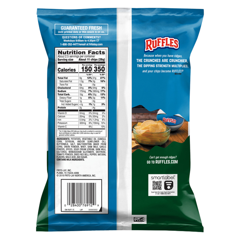 Ruffles Jalapeno Ranch 2.25oz - Delivered In As Fast As 15 Minutes ...