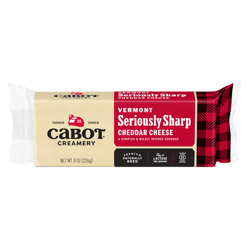 Cabot Seriously Sharp Cheddar Cheese  - 8oz