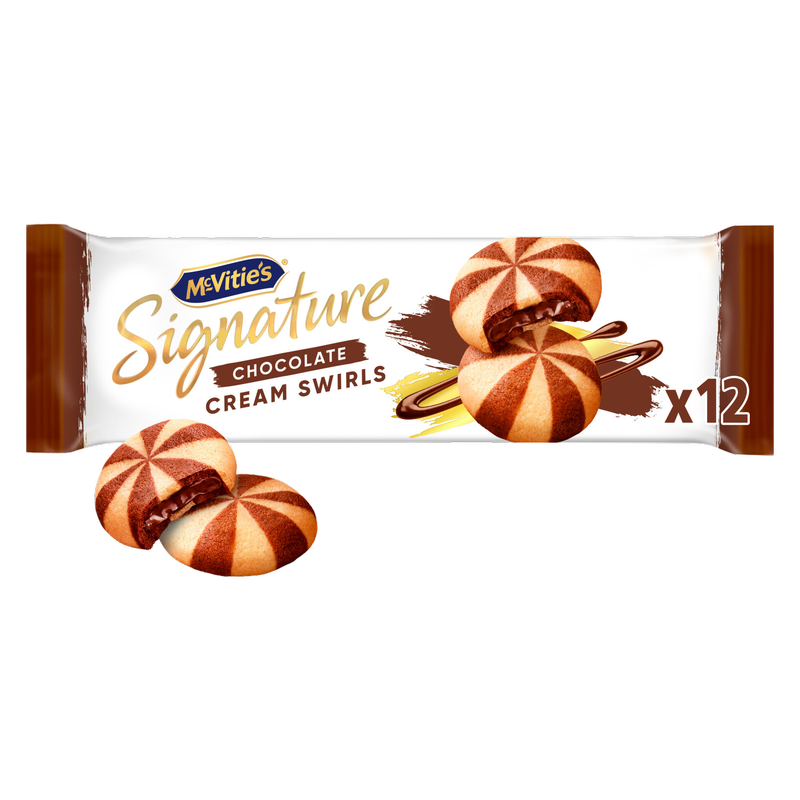McVitie's Signature Chocolate Cream Swirls Biscuits, 142g