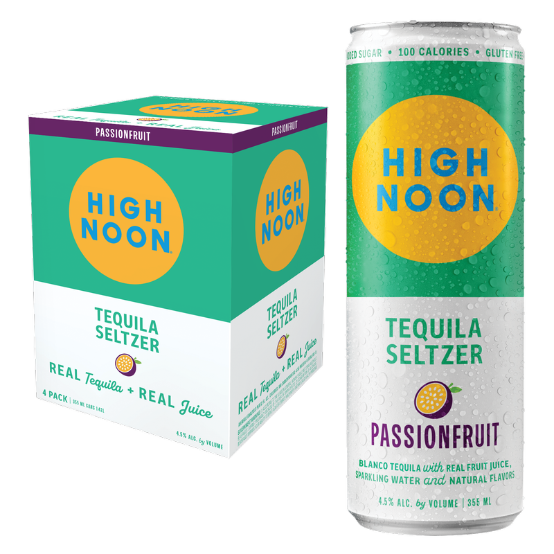 High Noon Passionfruit Tequila Seltzer 4pk