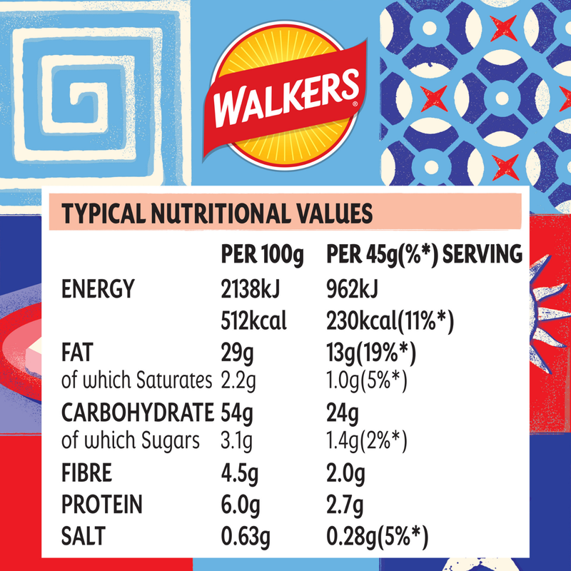 Walkers Grilled Cheese & Chilli Jam Crisps, 45g