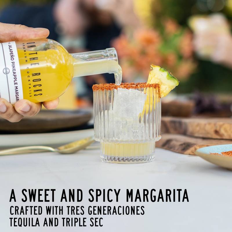 On The Rocks Tres Generaciones Jalapeno Pineapple Margarita 375ml (40 proof)