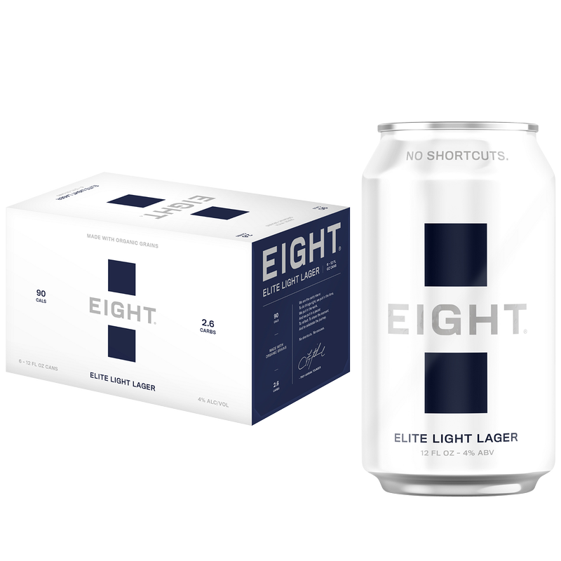 EIGHT Elite Light Lager 6pk 12oz Can 4.0% ABV