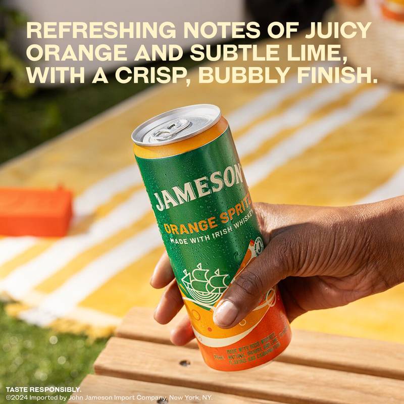 Jameson Orange Spritz Irish Whiskey Cocktail 4pk 12oz Cans 7% ABV