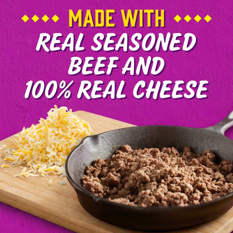 Delimex Seasoned Beef Crispy Quesadillas, 7 oz box