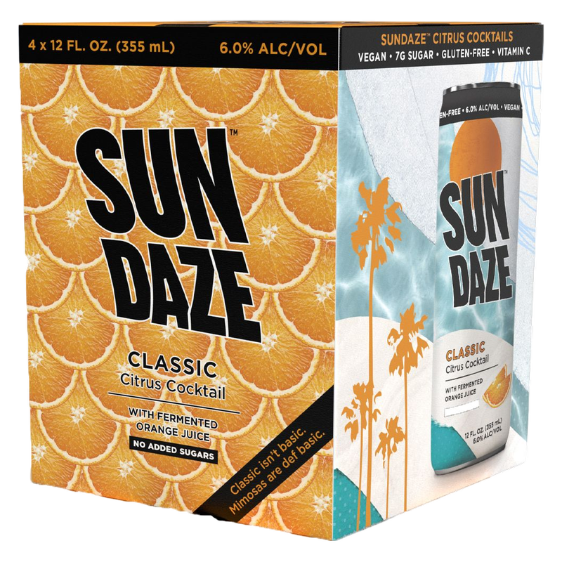 SunDaze Citrus Cocktail Classic 4pk 12oz Cans