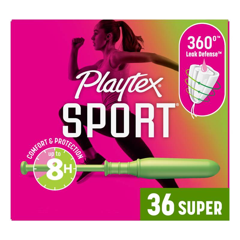 Playtex Sport Tampons Multipack, Super Unscented Pack of 36