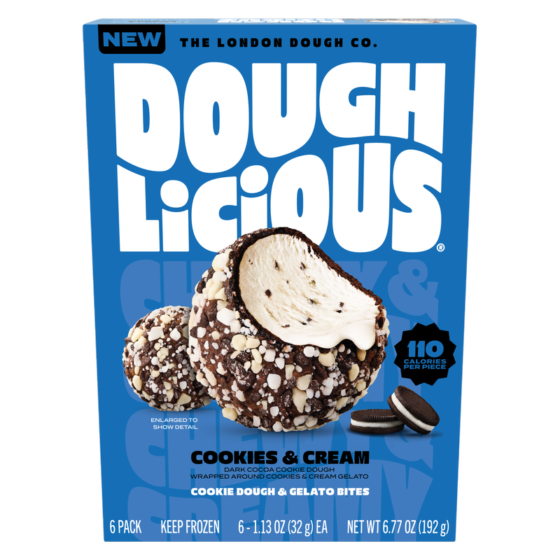 Doughlicious Cookies n Cream Gelato Bites 6ct
