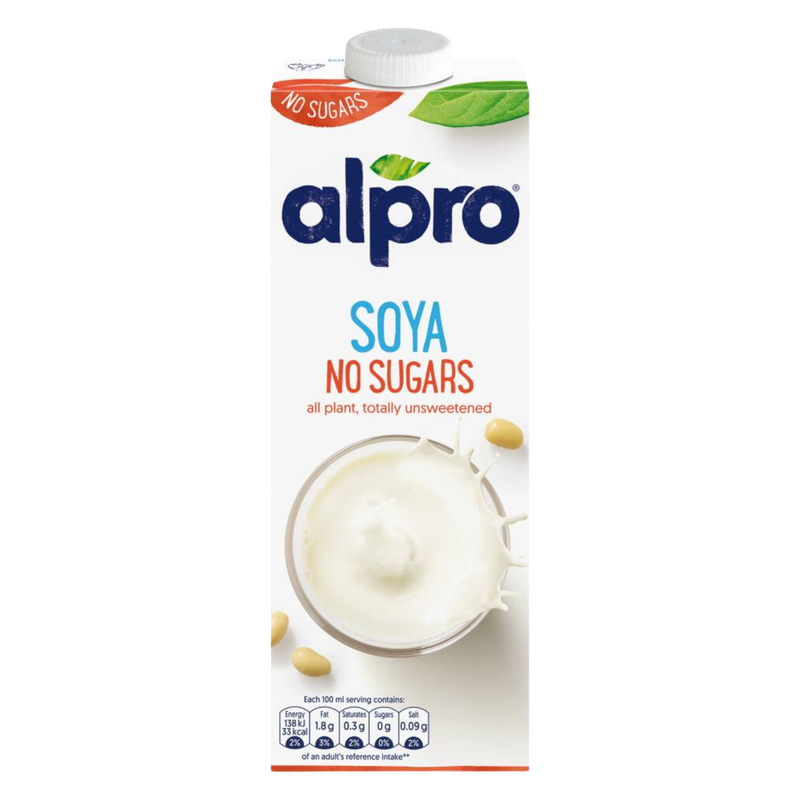 Alpro Soya No Sugars Long Life Drink, 1L