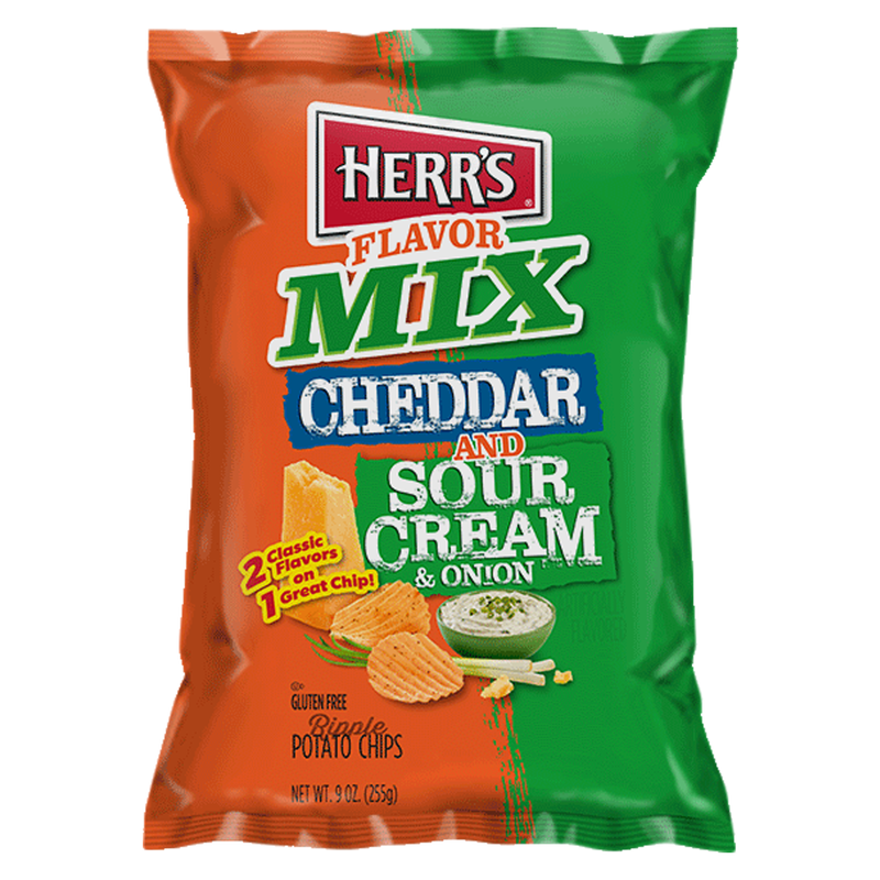 Herr's Cheddar & Sour Cream Onion Mix 9oz