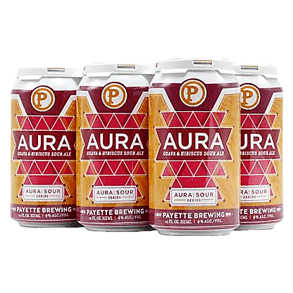 Payette Brewing Aura Guava and Hibiscus Sour Ale 6pk 12oz Can