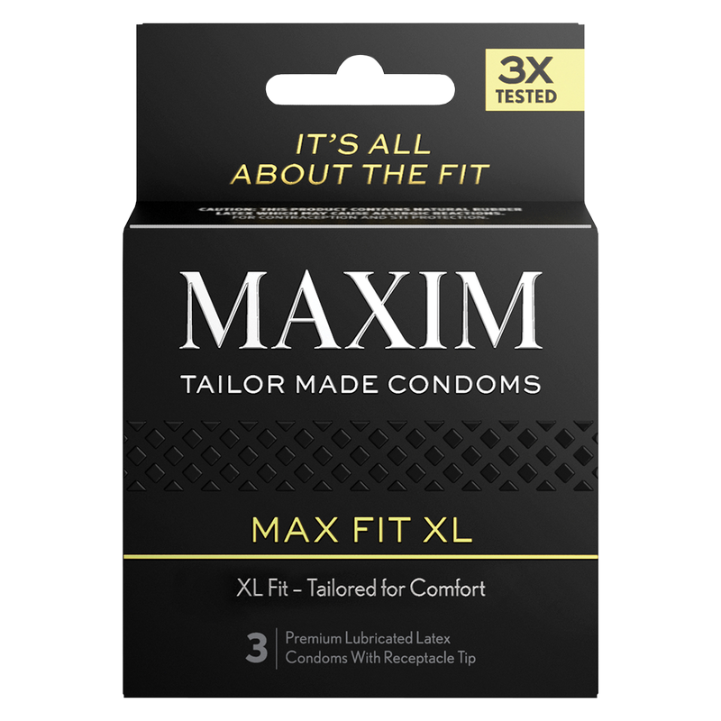 MAXIM Max Fit XL Condoms 3pk