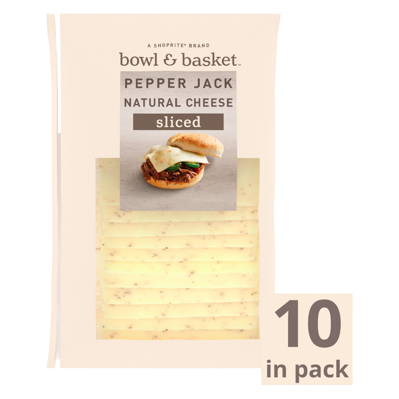 Bowl & Basket Sliced Pepper Jack Cheese - 8oz / 10ct