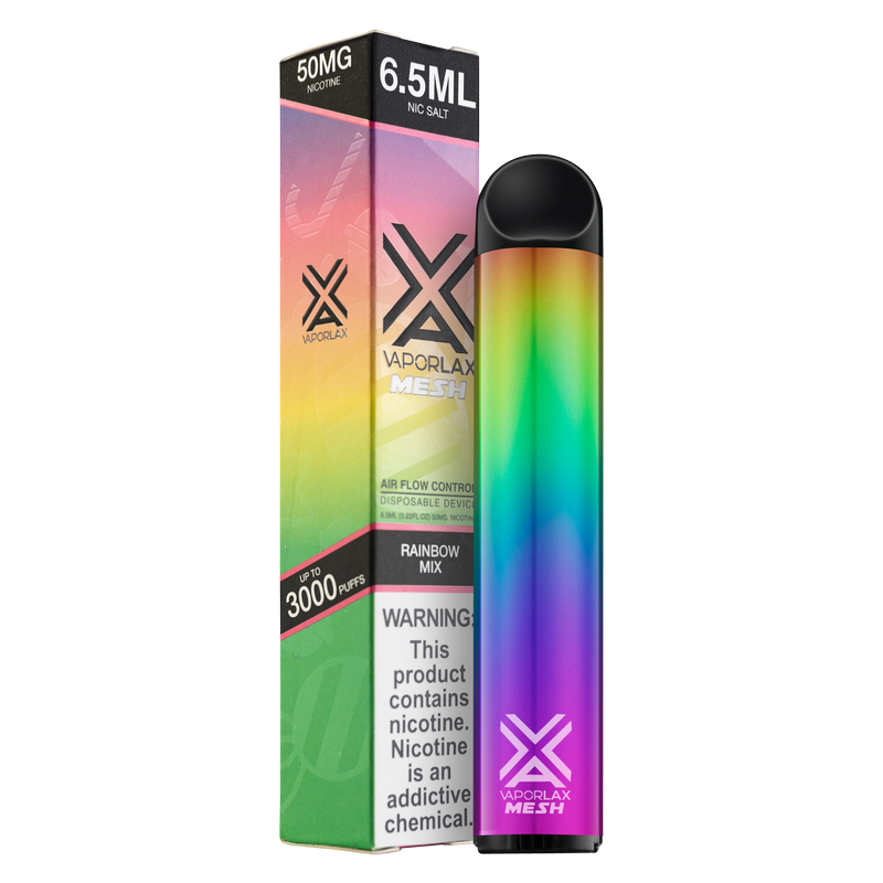 VaporLax Disposable Vape Rainbow Mix 50mg 6.5ml