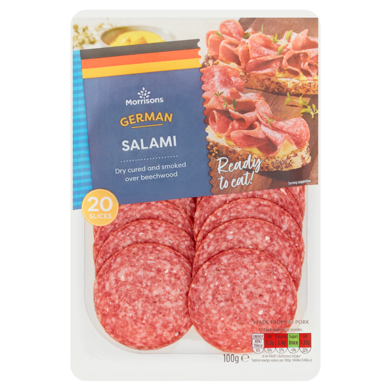 Morrisons German Salami, 100g