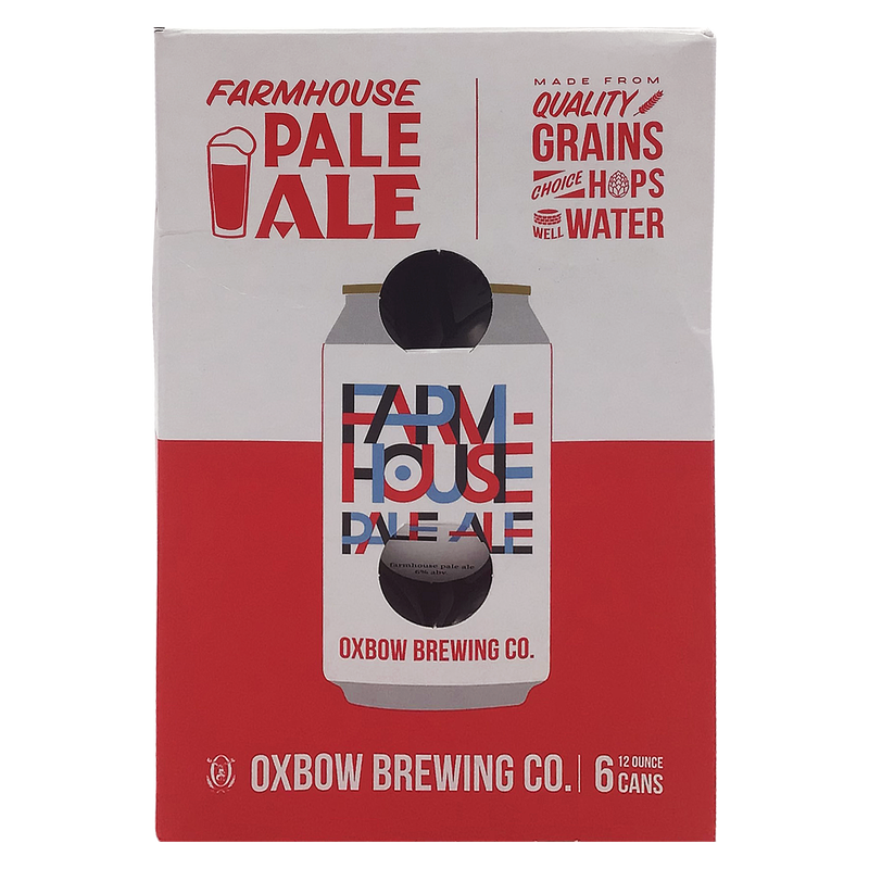 Oxbow Brewing Farmhouse Pale Ale 6Pk 12Oz Can 6% Abv