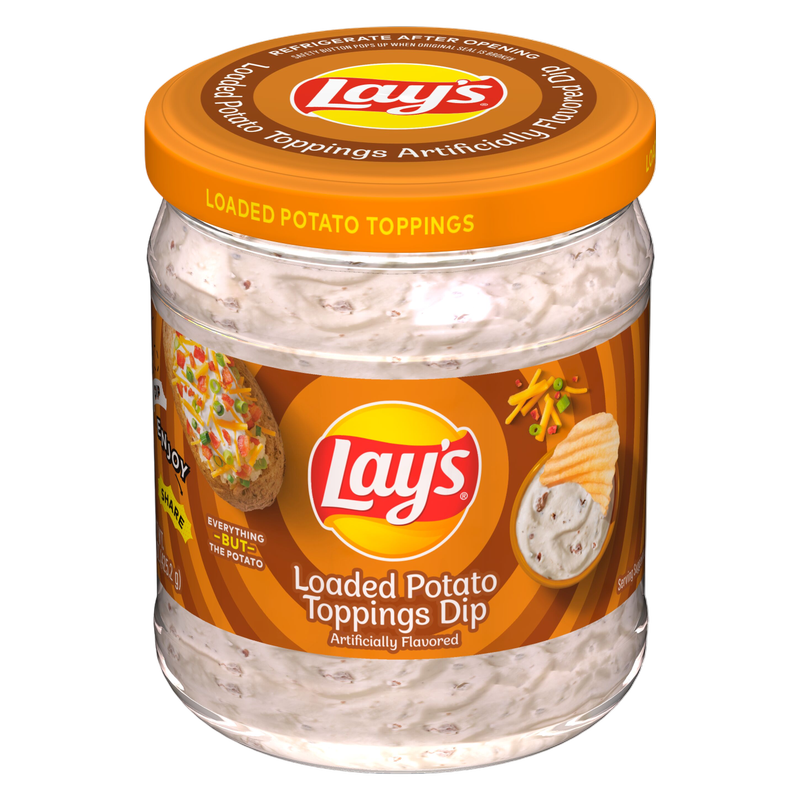 Lay's Loaded Potato Toppings Dip Jar, 15oz. 