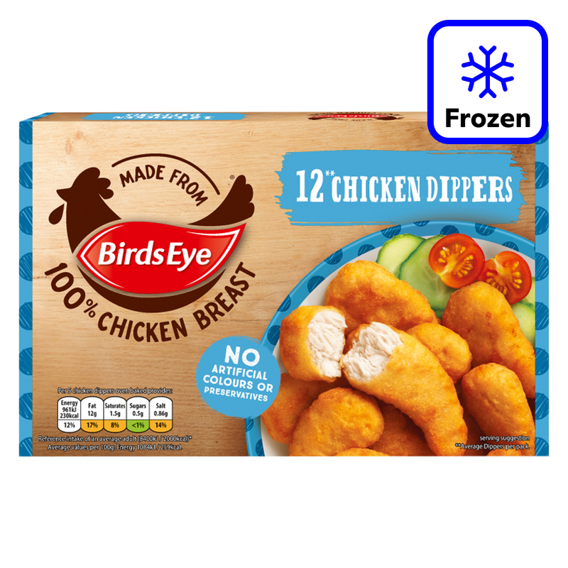 Birds Eye 12 Chicken Dippers, 220g