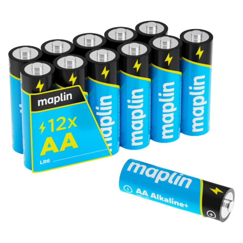 Maplin AA Extra Long Life Batteries, 12pcs