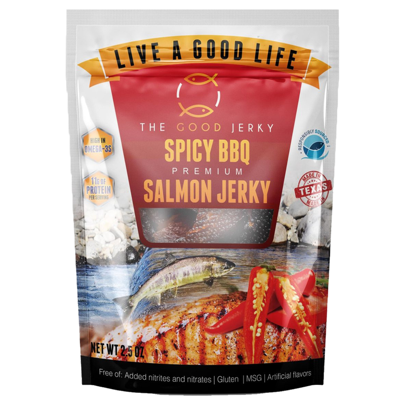 The Good Jerky Spicy Barbecue Salmon Jerky 2.5oz