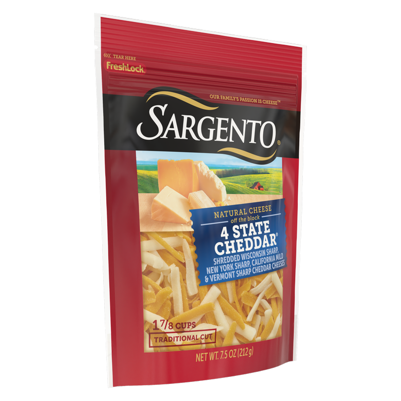 Sargento Shredded 4 State Cheddar® Natural Cheese - 7.5oz