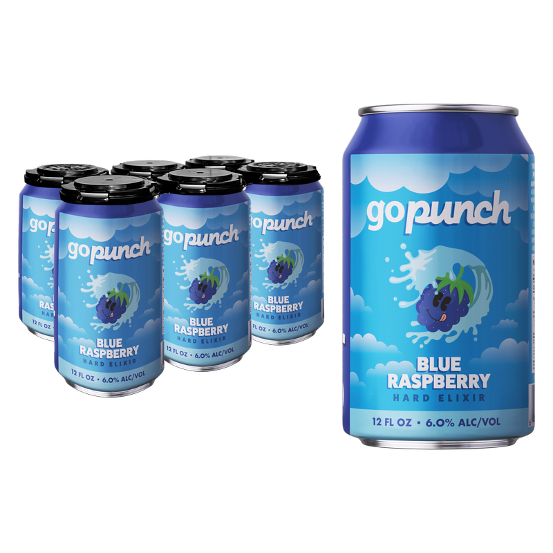 Gopunch Blue Raspberry Hard Elixir 6pk 12oz Can 6.0% ABV