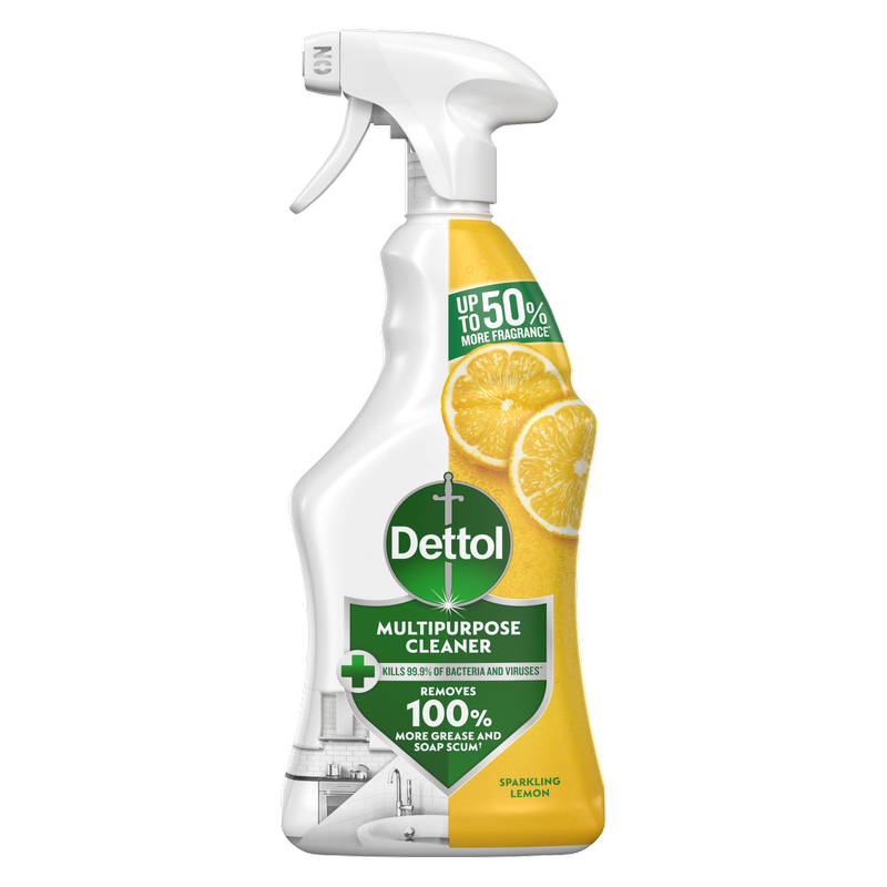 Dettol Multipurpose Spray Sparkling Lemon, 750ml