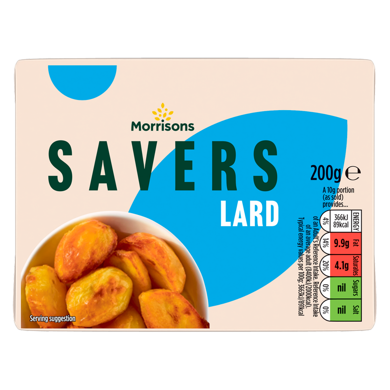 Morrisons Savers Lard, 200g
