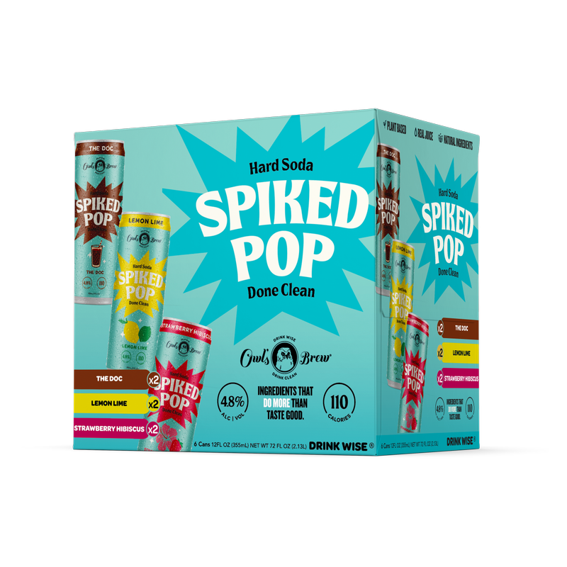 Spiked Pop Partea Pack Hard Seltzer 6pk 12oz Can 4.8% ABV