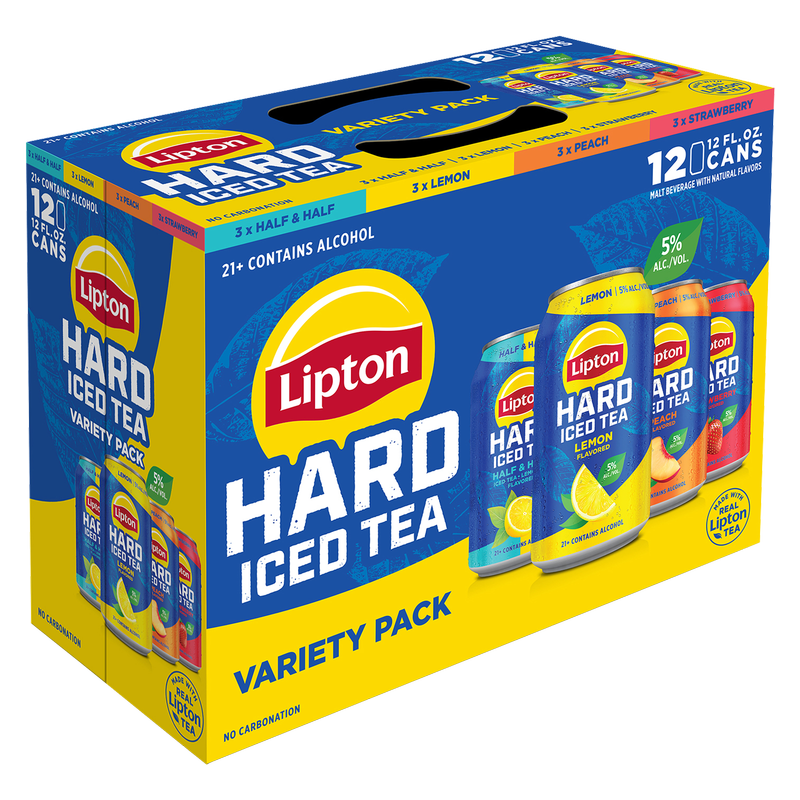 Lipton Hard Iced Tea Variety Pack 12pk 12oz Can 5% ABV
