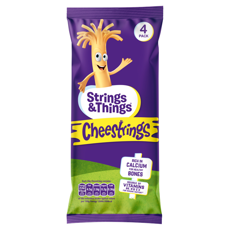 Cheestrings Cheese Snack, 4 x 20g