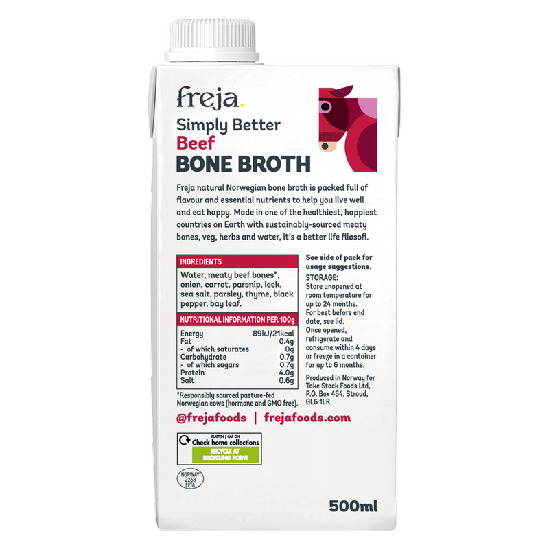 Freja Beef Bone Broth, 500ml