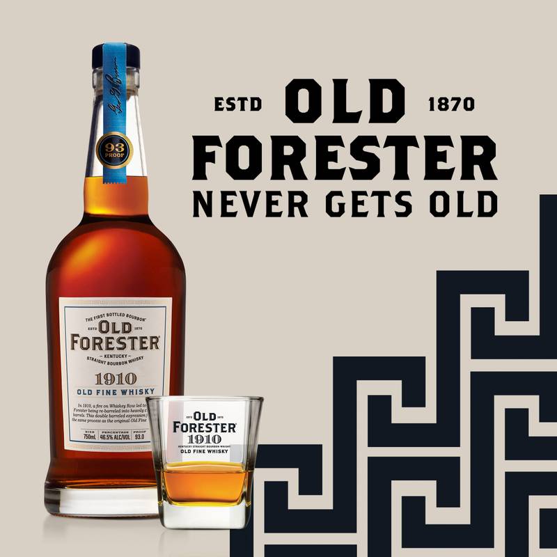 Old Forester Whiskey Row Series: 1910 Old Fine Whisky Kentucky Straight Bourbon Whisky, 750 mL Bottle, 93 Proof