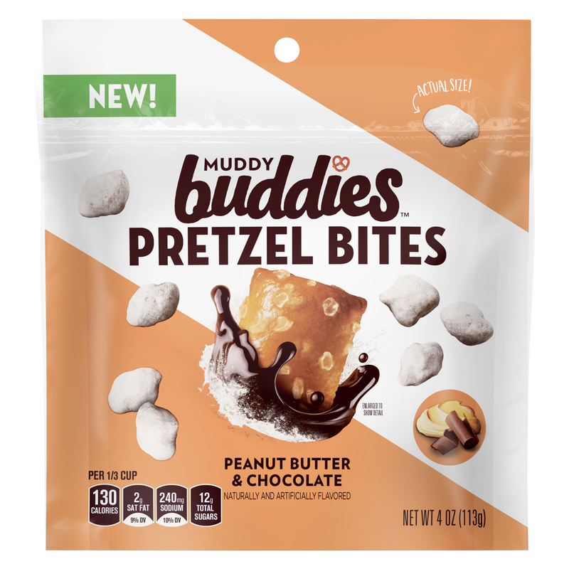 Chex Mix Pretzel Bites Peanut Butter Chocolate Muddy Buddies 4oz