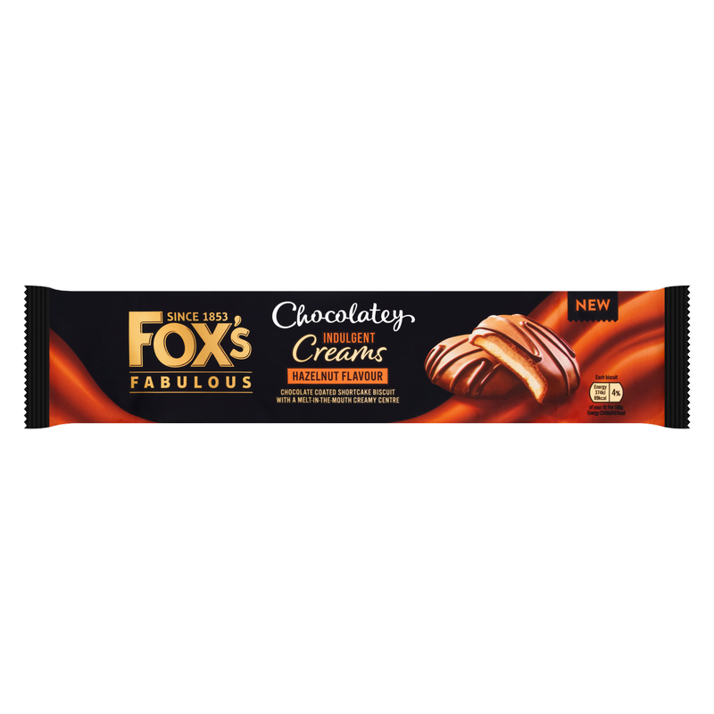 Fox's Chocolatey Indulgent Creams Hazelnut, 130g