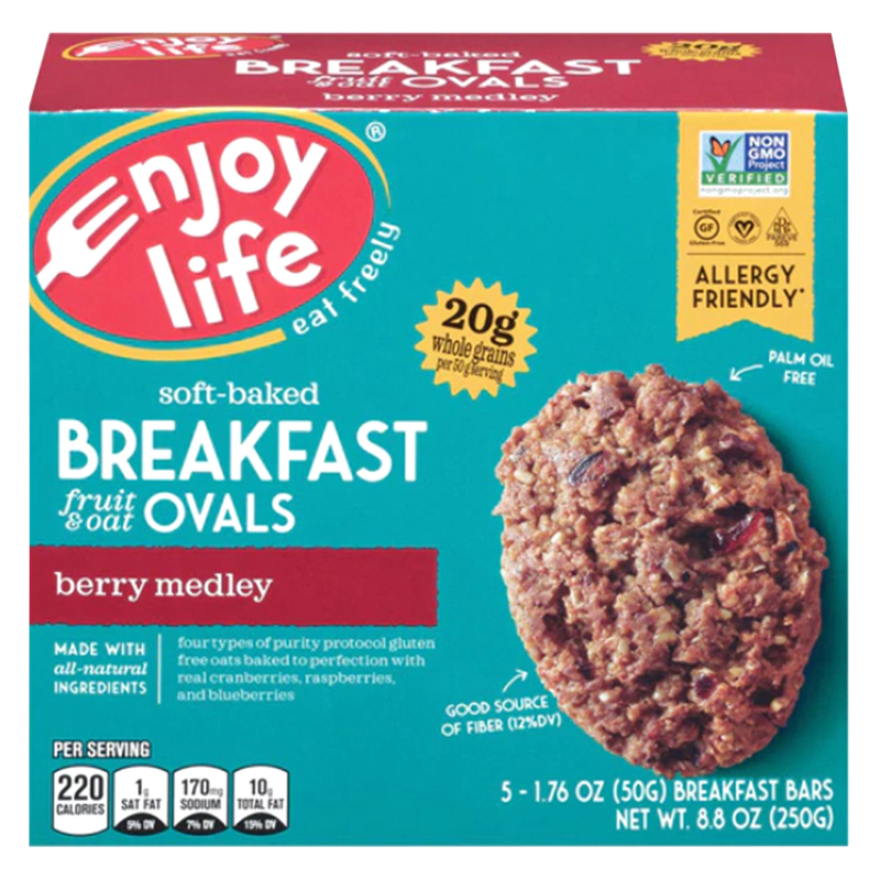 Enjoy Life Berry Medley Fruit & Oat Breakfast Ovals 5ct