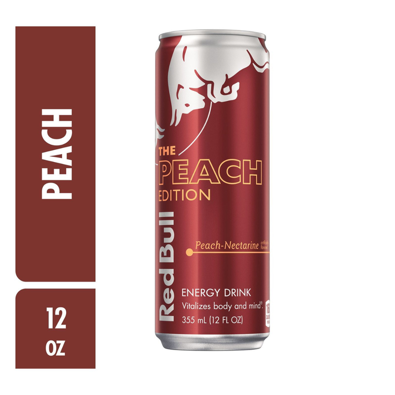 Red Bull Energy Drink The Peach Edition Peach-Nectarine 12oz Can