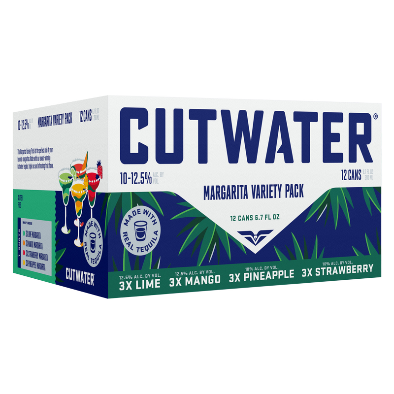 Cutwater Margarita Variety 12pk 200ml Can 10-12% ABV