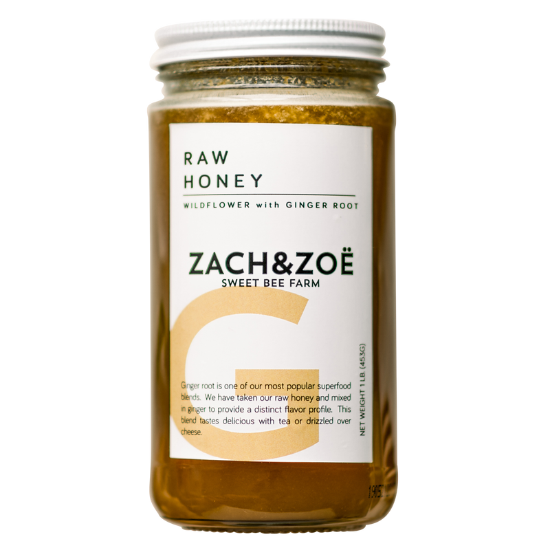 Zach & Zoe Wildflower Honey with Ginger 16oz