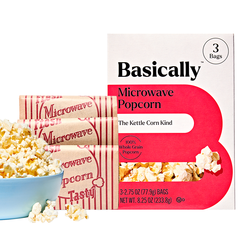 Basically 3ct Microwave Kettle Popcorn