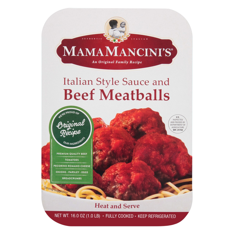 Mama Mancini's Beef Meatballs in Italian Sauce - 16oz
