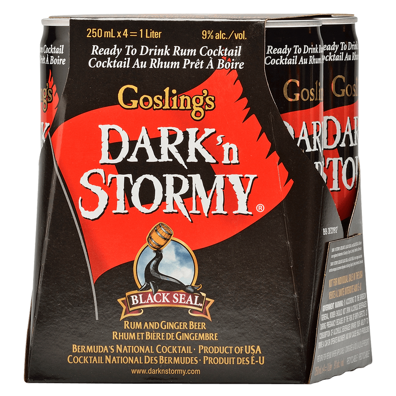 Goslings Dark N Stormy 4pk 250ml