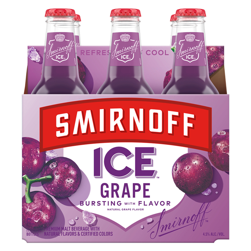 Smirnoff Ice Grape 6pk 11.2oz Btl